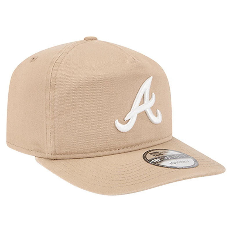 Casquette ajustable New Era beige clair Atlanta Braves Cam 19TWENTY pour homme