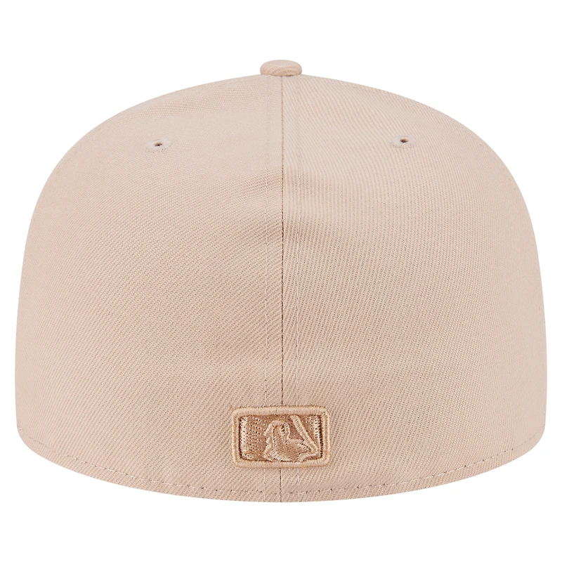 Casquette ajustée A-Frame 59FIFTY beige clair pour homme des Braves d'Atlanta, coloris Pack, New Era