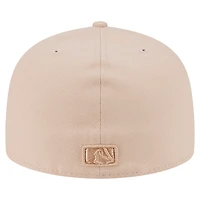 Casquette ajustée A-Frame 59FIFTY beige clair pour homme des Braves d'Atlanta, coloris Pack, New Era