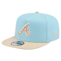 Men's New Era  Light Blue/Light Beige Atlanta Braves Color Pack A-Frame 9FIFTY Snapback Hat