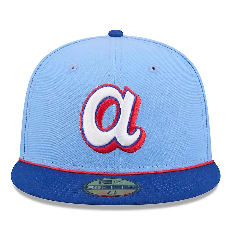 Men's New Era Light Blue Atlanta Braves 2026 City Connect 59FIFTY Fitted Hat
