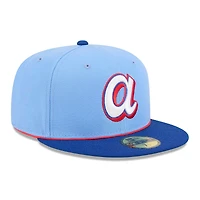Casquette ajustée New Era Atlanta Braves 2026 City Connect 59FIFTY bleu clair pour homme
