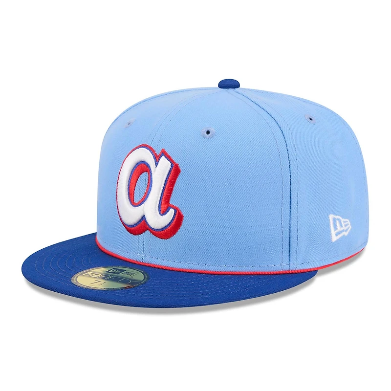 Men's New Era Light Blue Atlanta Braves 2026 City Connect 59FIFTY Fitted Hat