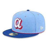 Men's New Era Light Blue Atlanta Braves 2026 City Connect 59FIFTY Fitted Hat