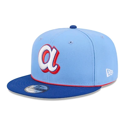 Casquette snapback New Era Atlanta Braves 2026 City Connect 9FIFTY bleu clair pour homme