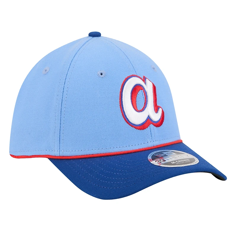 Men's New Era Light Blue Atlanta Braves 2026 City Connect M-Crown 39THIRTY Flex Hat