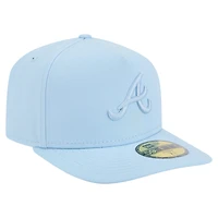 Men's New Era  Light Blue Atlanta Braves Color Pack A-Frame 59FIFTY Fitted Hat
