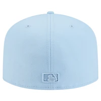 Men's New Era  Light Blue Atlanta Braves Color Pack A-Frame 59FIFTY Fitted Hat