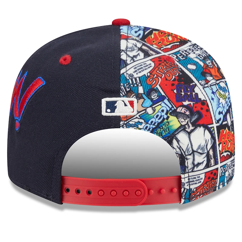 Men's New Era Navy/Red Atlanta Braves 2025 MLB Diamond Hero Edition 9FIFTY Snapback Hat