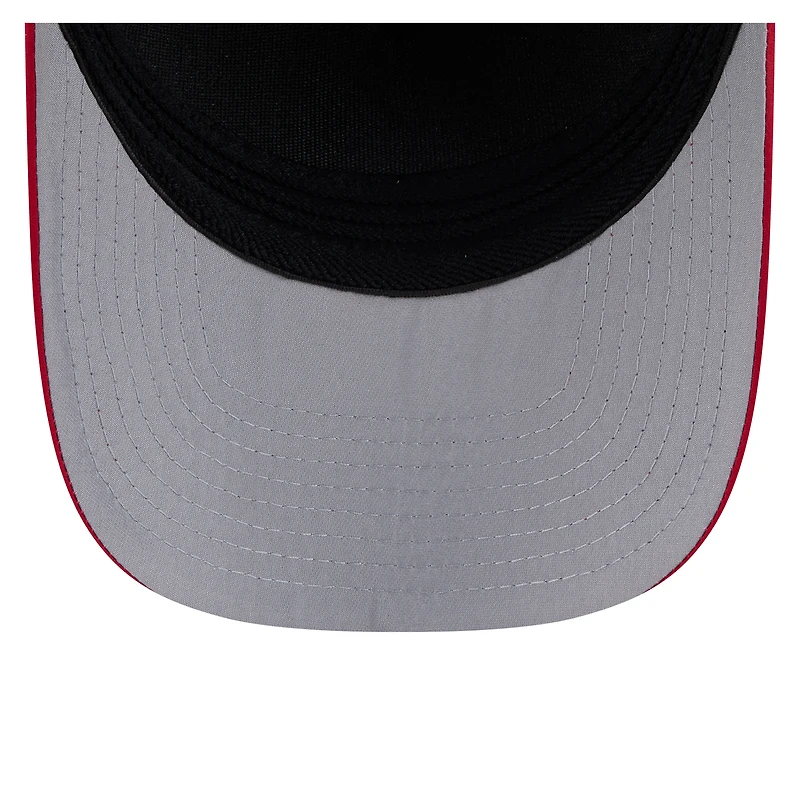 Casquette New Era Flex 39THIRTY pour homme, bleu marine et rouge, Atlanta Braves, modèle Rope M-Crown A-Frame