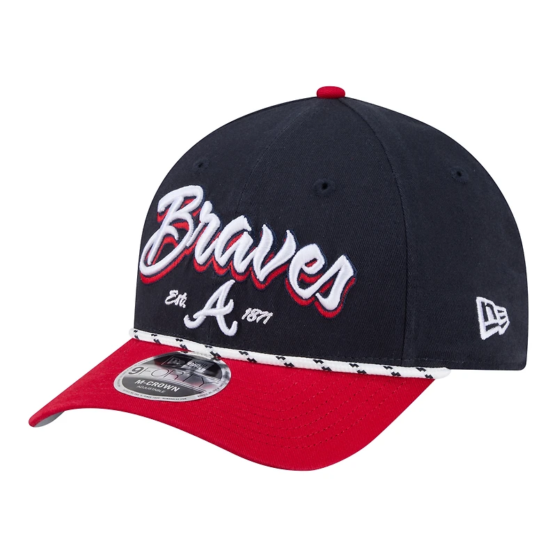 Casquette ajustable New Era 9FORTY M-Crown bleu marine/rouge pour homme