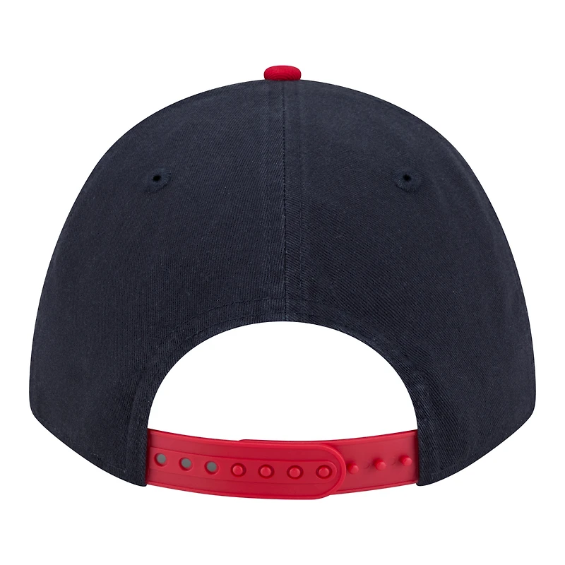Men's New Era Navy/Red Atlanta Braves Team Loyal 9FORTY M-Crown Adjustable Hat