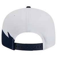 Casquette Snapback 9FIFTY dentelée bleu marine/blanc pour homme New Era Atlanta Braves