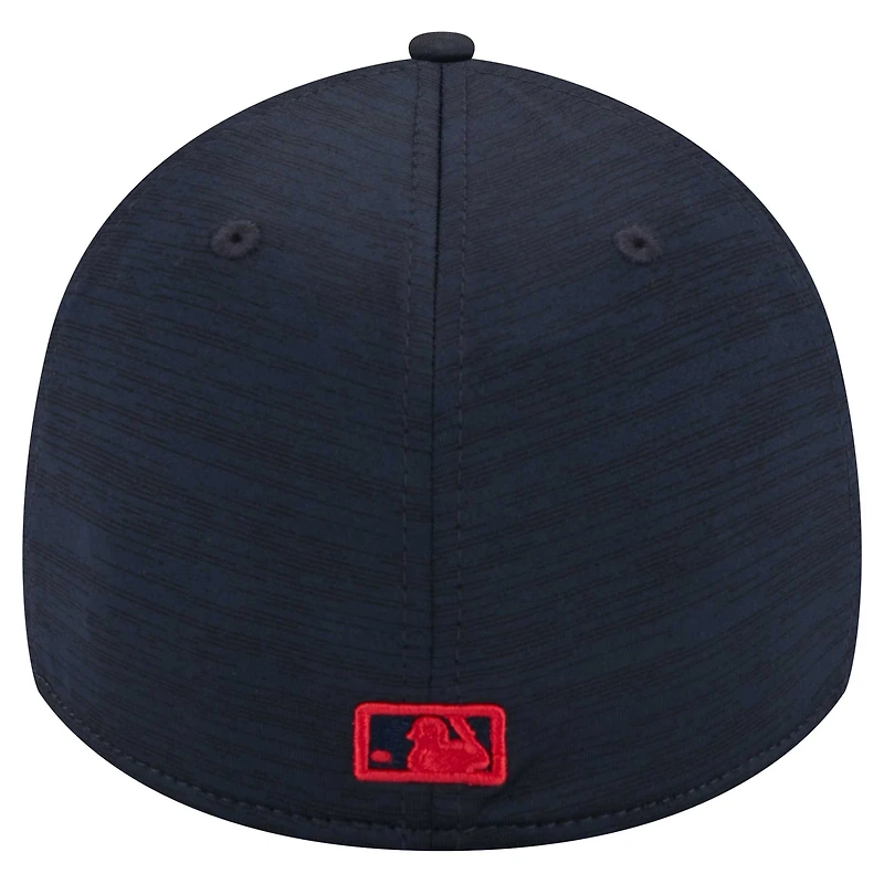 Casquette flexible New Era Atlanta Braves 2024 MLB Clubhouse 39THIRTY pour homme