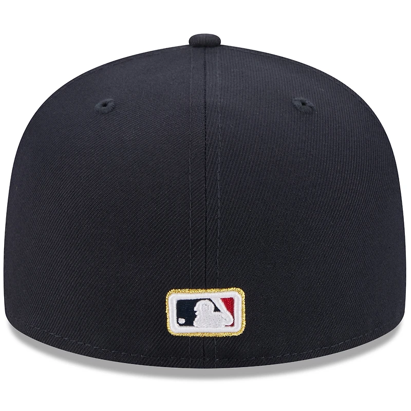 Men's New Era  Navy Atlanta Braves 2025 59FIFTY Day Fitted Hat with Pins