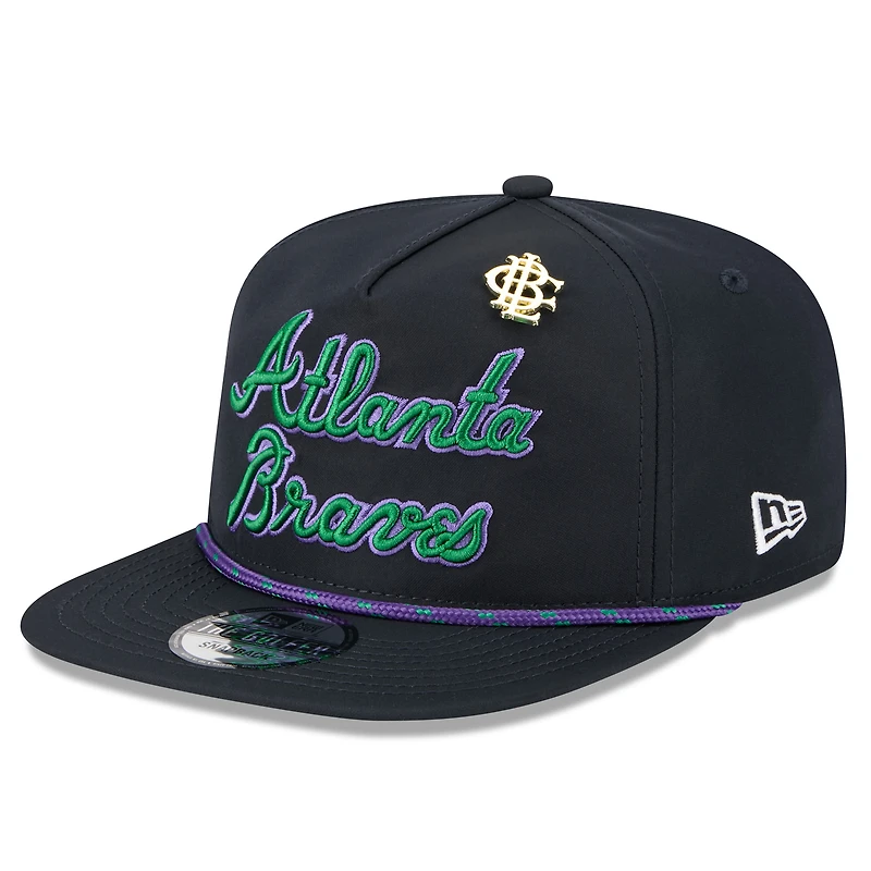 Casquette snapback New Era bleu marine Atlanta Braves 2025 Big League Chew Golfer pour homme