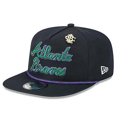 Men's New Era Navy Atlanta Braves 2025 Big League Chew Golfer Snapback Hat