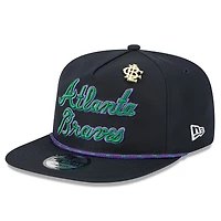 Men's New Era  Navy Atlanta Braves 2025 Big League Chew Golfer Snapback Hat