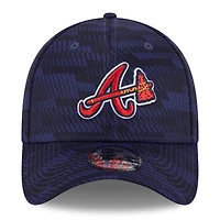 Men's New Era Navy Atlanta Braves 2025 MLB Clubhouse 39THIRTY Flex Hat