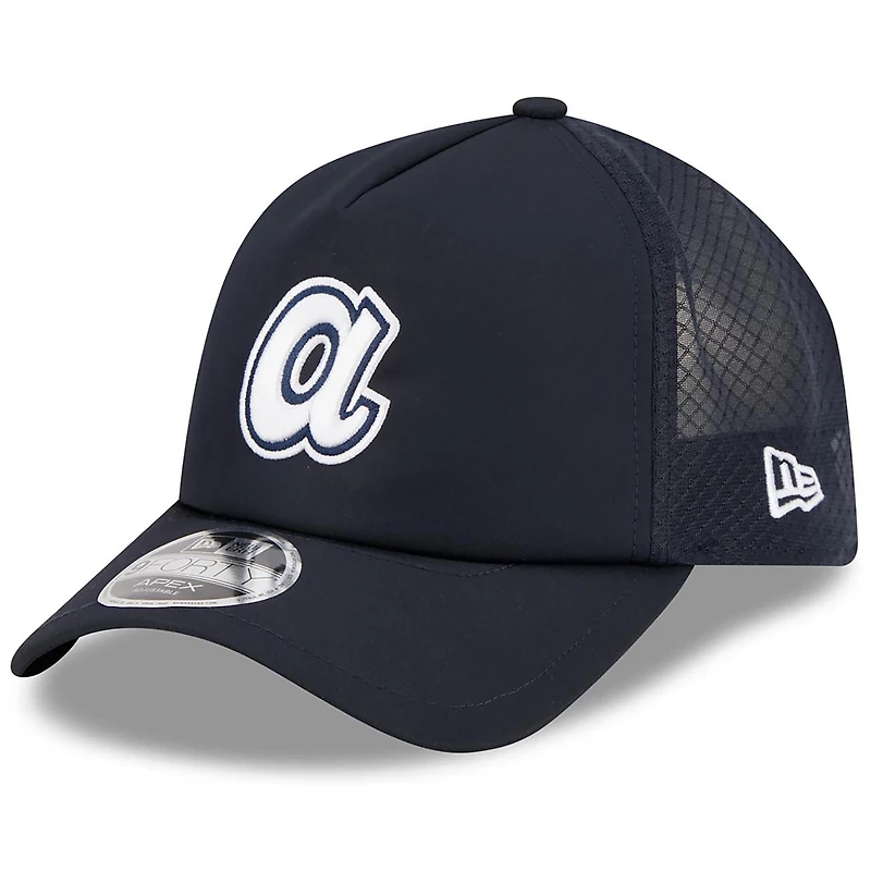 Casquette ajustable New Era Royal Atlanta Braves 2026 pour homme, modèle alternatif d'entraînement au bâton Apex 9FORTY