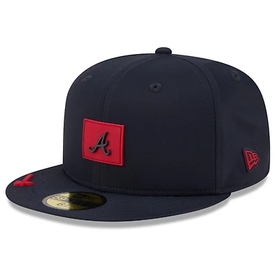 Men's New Era Navy Atlanta Braves 2026 Clubhouse 59FIFTY Fitted Hat