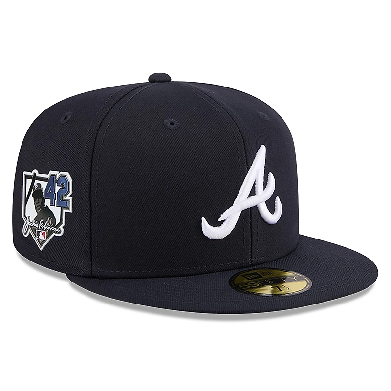 Men's New Era Navy Atlanta Braves 2026 Jackie Robinson Day 59FIFTY Fitted Hat