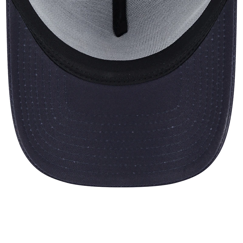 Men's New Era Navy Atlanta Braves 9FORTY A-Frame Trucker Adjustable Hat
