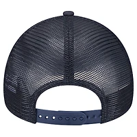 Men's New Era Navy Atlanta Braves 9FORTY A-Frame Trucker Adjustable Hat