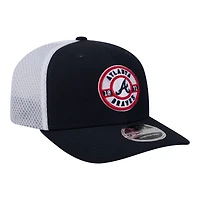 Men's New Era  Navy Atlanta Braves Active 9SEVENTY Adjustable Trucker Hat