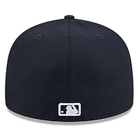 Casquette ajustée 59FIFTY bleu marine des Braves d'Atlanta pour homme