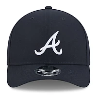 Casquette ajustable New Era 9FORTY M-Crown bleu marine pour homme, modèle Hall of Fame des Braves d'Atlanta