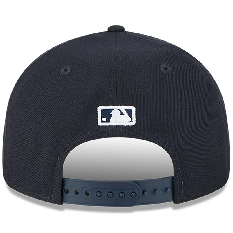 Casquette ajustable New Era bleu marine Atlanta Braves, modèle Hall of Fame, couronne rétro 9FIFTY pour homme