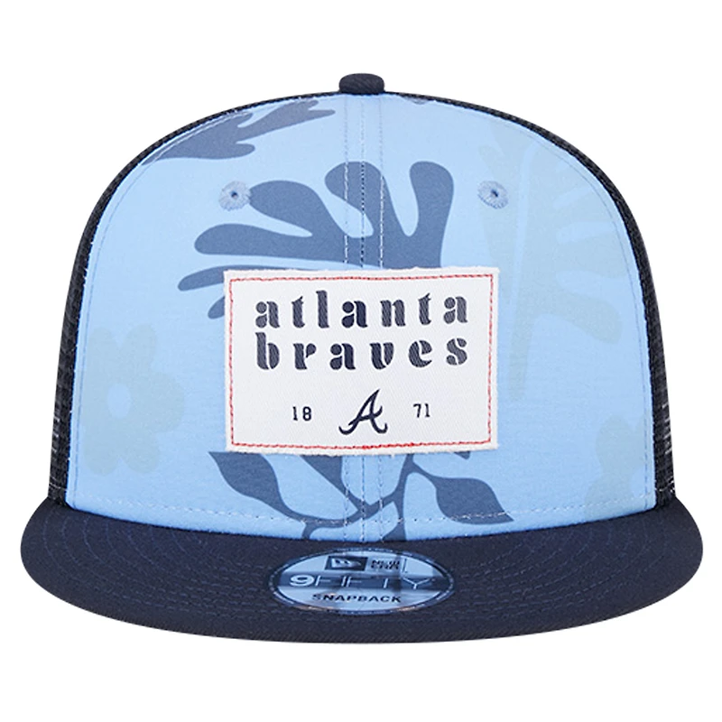 Casquette Snapback 9FIFTY Snapback pour bas de bikini Atlanta Braves New Era pour hommes