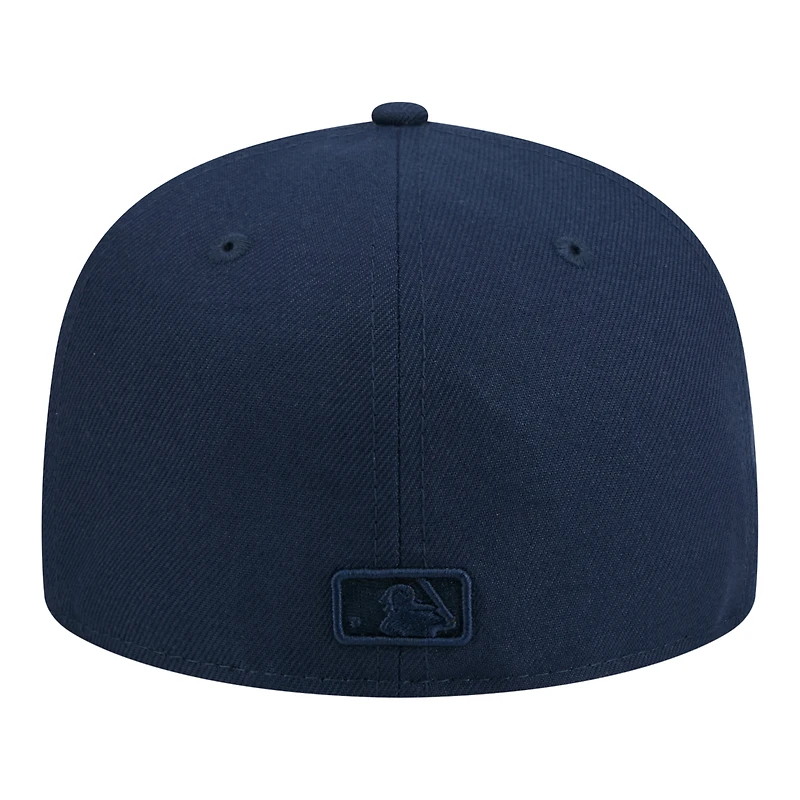 Casquette ajustée New Era 59FIFTY bleu marine Atlanta Braves pour homme
