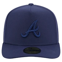 Men's New Era Navy Atlanta Braves Color Pack A-Frame 59FIFTY Fitted Hat