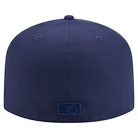 Men's New Era Navy Atlanta Braves Color Pack A-Frame 59FIFTY Fitted Hat
