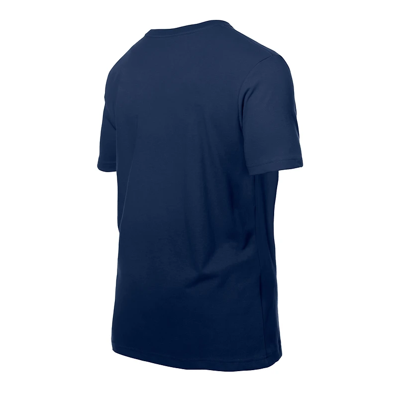 Men's New Era Navy Atlanta Braves Dominican Republic Flag Logo T-Shirt