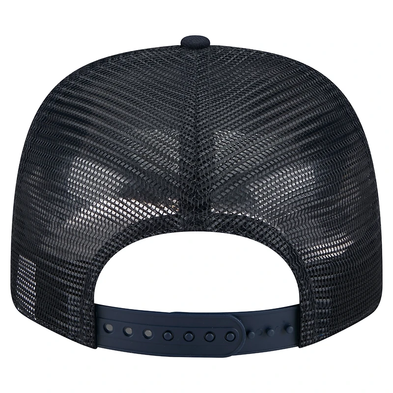 Casquette extensible à bouton-pression New Era bleu marine avec drapeau des Braves d'Atlanta 9SEVENTY pour homme