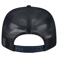Casquette extensible à bouton-pression New Era bleu marine avec drapeau des Braves d'Atlanta 9SEVENTY pour homme