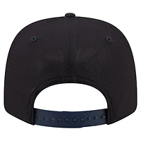 Casquette ajustable New Era Atlanta Braves bleu marine pour homme, modèle 9SEVENTY, avec écusson floral.