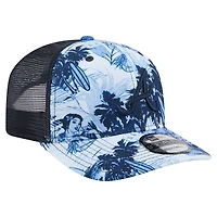 Men's New Era Navy Atlanta Braves Hula Trucker 9SEVENTY Adjustable Hat