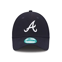 Men's New Era Navy Atlanta Braves League 9FORTY Adjustable Hat