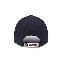 Men's New Era Navy Atlanta Braves League 9FORTY Adjustable Hat