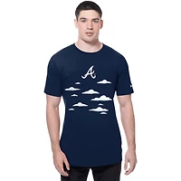 Men's New Era  Navy Atlanta Braves MLB x Simpsons 2026 Collab Clouds T-Shirt