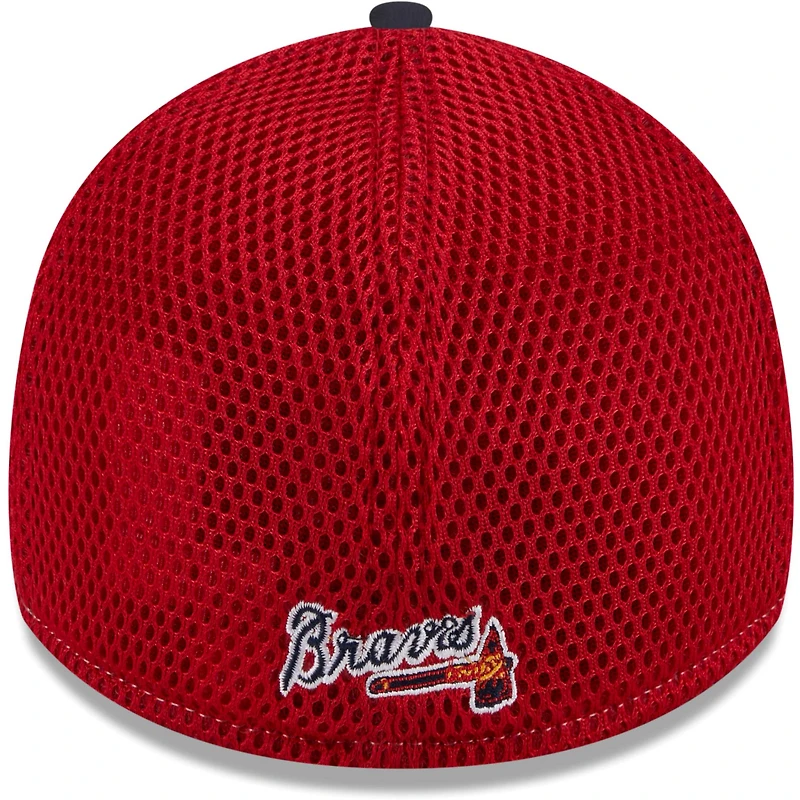 Men's New Era Navy Atlanta Braves Neo 39THIRTY Flex Hat