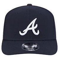 Casquette ajustable New Era bleu marine Atlanta Braves Performance 9SEVENTY pour homme