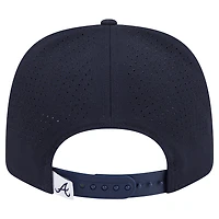 Casquette ajustable New Era bleu marine Atlanta Braves Performance 9SEVENTY pour homme