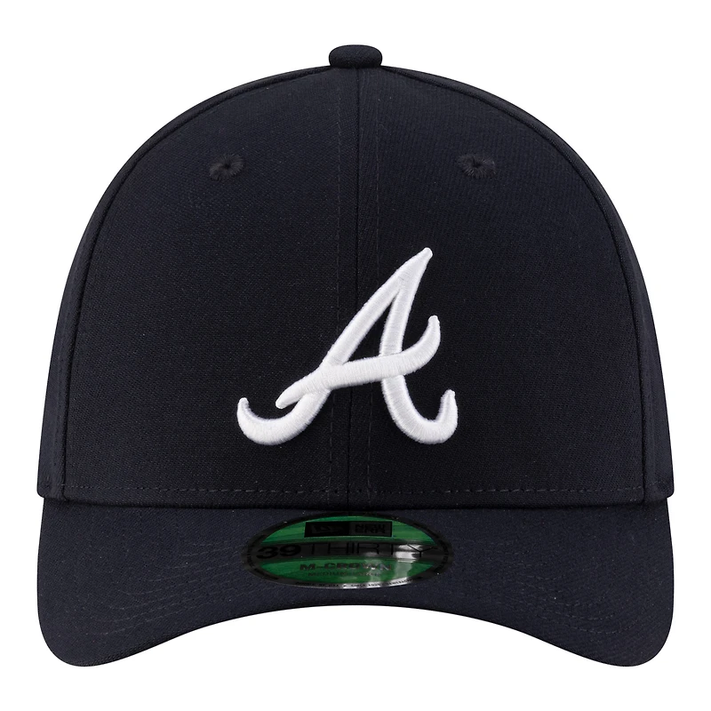 Men's New Era  Navy Atlanta Braves Player Replica 39THIRTY M-Crown Flex Hat