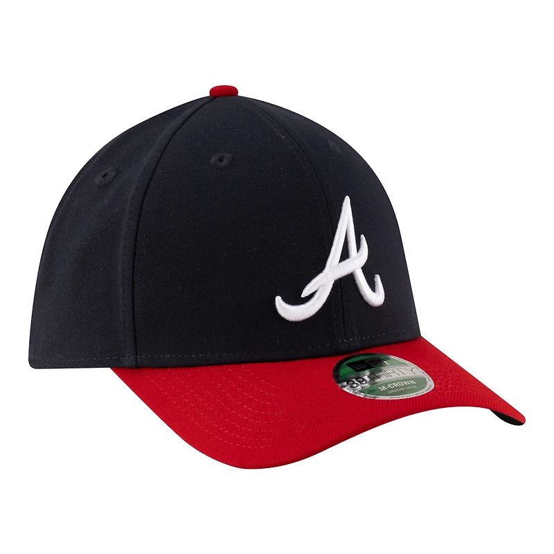 Men's New Era Navy Atlanta Braves Player Replica 39THIRTY M-Crown Flex Hat