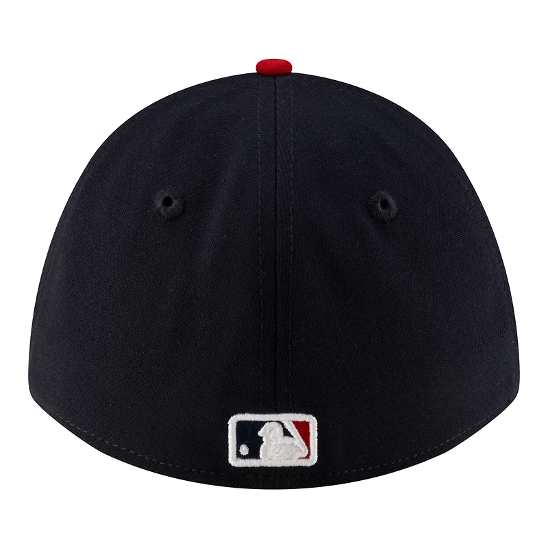 Men's New Era Navy Atlanta Braves Player Replica 39THIRTY M-Crown Flex Hat